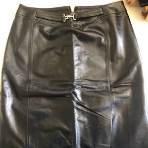Ann Taylor Leather Skirt